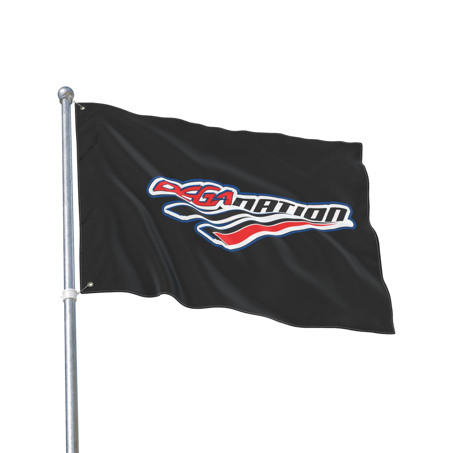 Double Sided Flag - DEGA Nation, Custom Racing Banner, Sports Decor, Outdoor Flag, Fan Merchandise