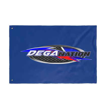 DEGA Nation Racing Flag — Double-Sided Outdoor Banner