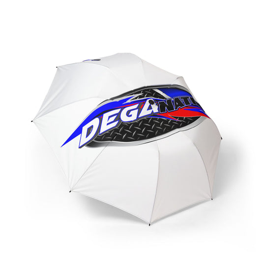 Degan Nation Foldable Umbrella, Lightweight Travel Umbrella, Sports Umbrella, Custom Promotional Gift, Perfect for Rainy Days