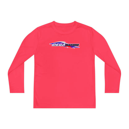 Youth Long Sleeve Racing Tee, Perfect for Young Athletes, Gift for Sports Events, Outdoor Activities, Team Spirit, Birthday Present