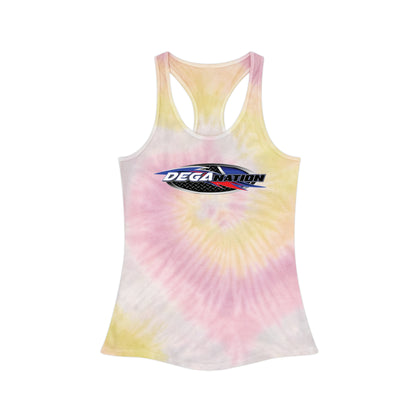 Casual Tie Dye Racerback Tank Top - Trendy Summer Wear for Active Lifestyle