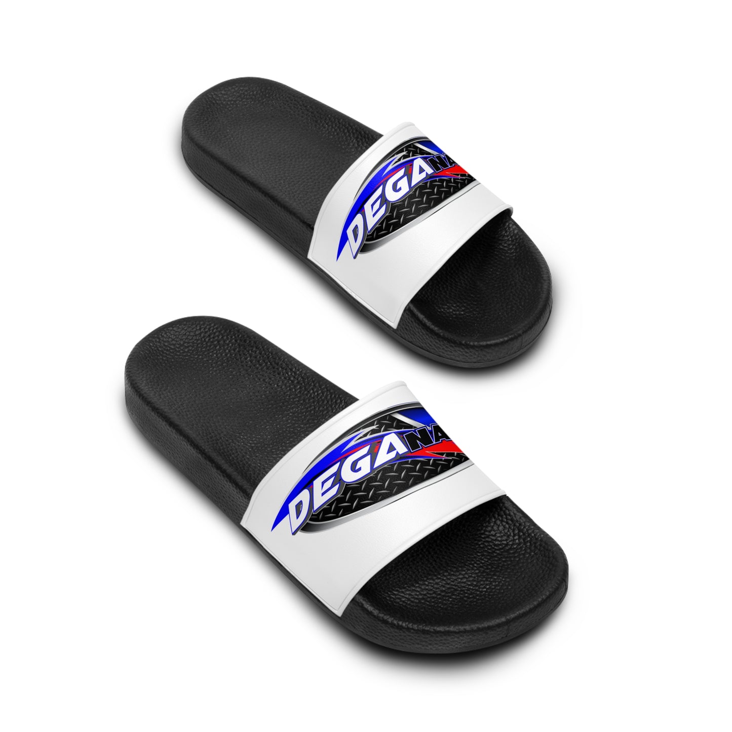 Men's Slide Sandals with DEGA NATION Design - Comfortable Footwear for Summer, Beachwear, Casual Outings, Gifts, Sportswear