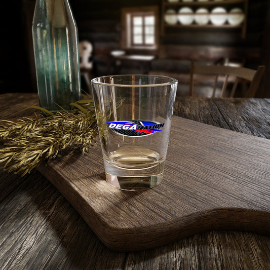 Degan Nation Shot Glass, Perfect for Racing Fans, Party Favors, Collectible Barware, Unique Gift for Him/Her, Drinks, Cheers