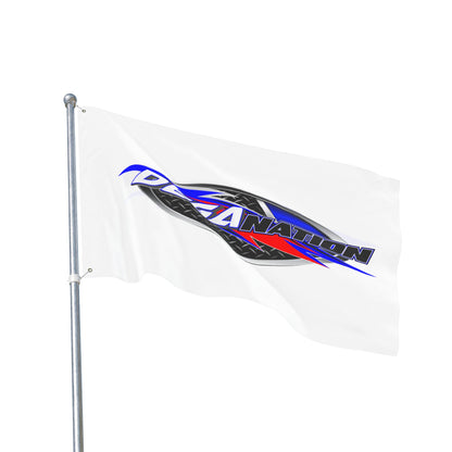 DegaNation Racing Flag — Double-Sided Motorsport Banner