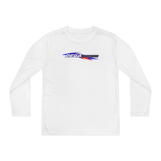 Youth Long Sleeve Racing Tee, Perfect for Young Athletes, Gift for Sports Events, Outdoor Activities, Team Spirit, Birthday Present