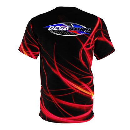 Dega Nation Red Flame All-Over Print Tee