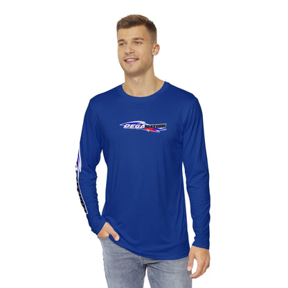Men's Long Sleeve Shirt with DegaNation Design - Cool, Casual Wear for Sports Lovers, Gifts, Relaxation, and Outdoor Activities