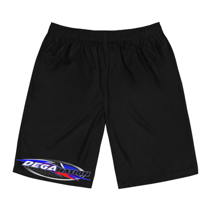 Race-Inspired Men's Board Shorts - Perfect for Beach, Summer Fun, Racing Enthusiasts, Poolside Chill, Vacation Essentials