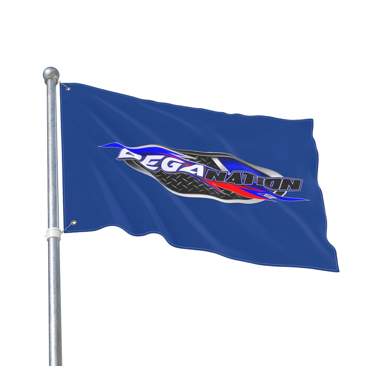 DEGA Nation Racing Flag — Double-Sided Outdoor Banner