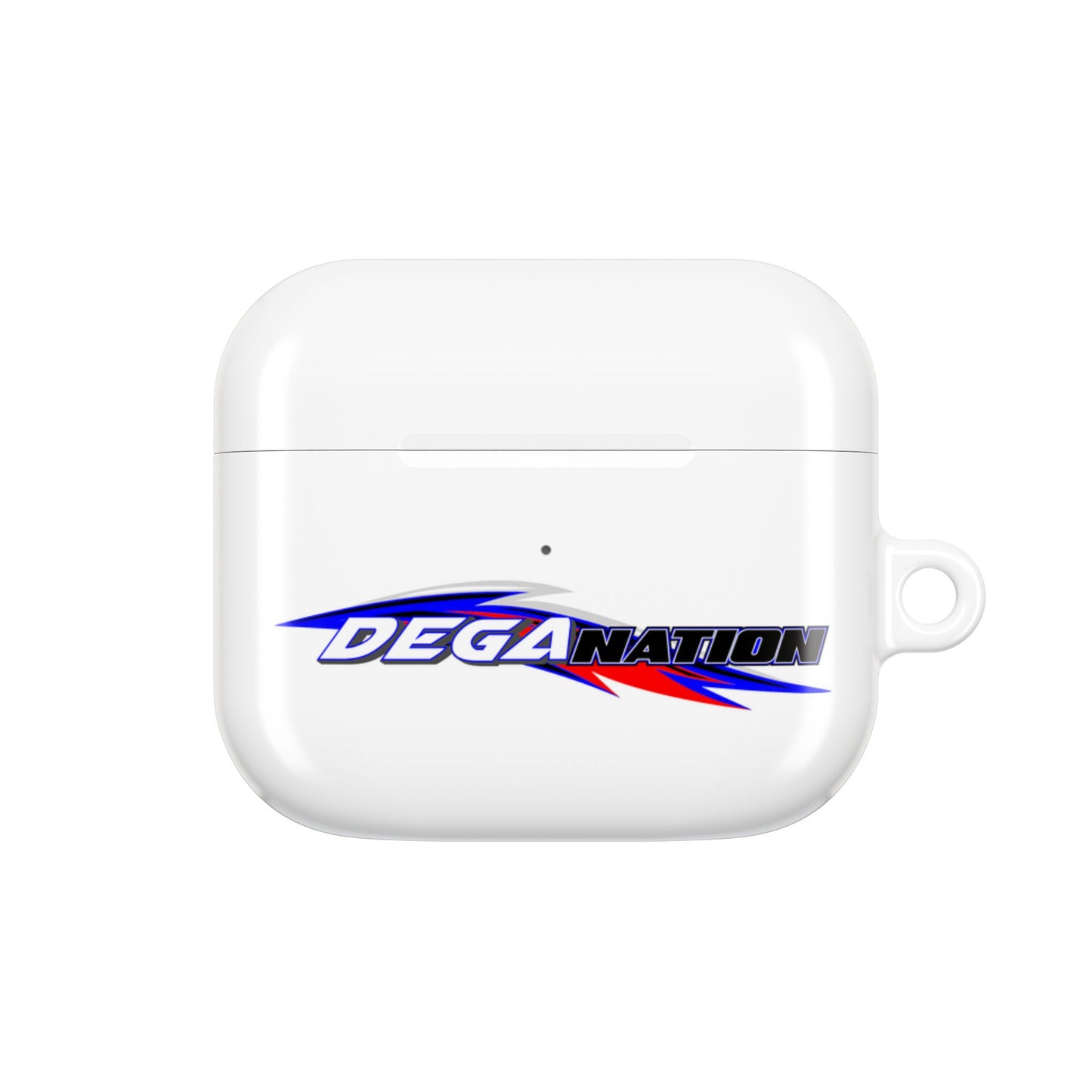 AirPod Case with 'DEGA NATION' Design - Stylish Silicone Cover for Music Lovers, Gift for Gamers, Trendy Accessory for Everyday Use