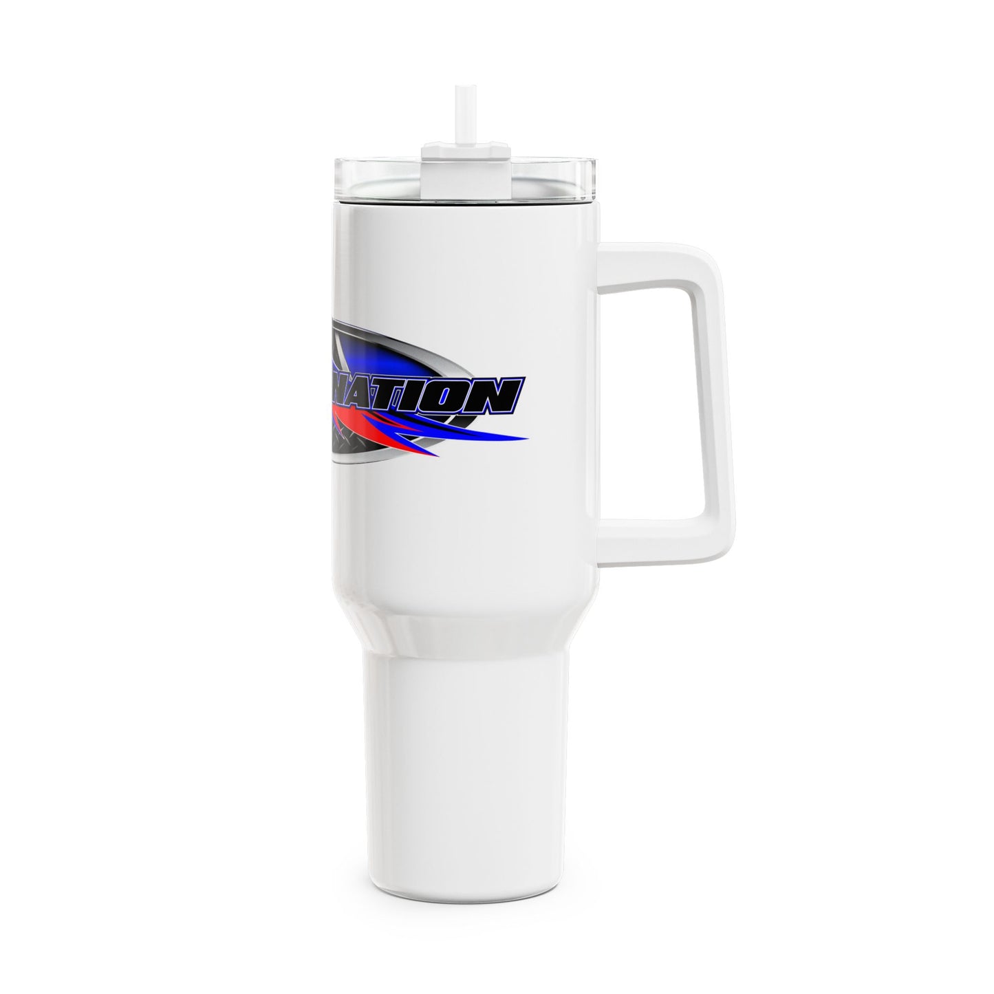 40oz Racing Tumbler with Straw, Car Enthusiast Gift, Travel Mug for Hot/Cold Drinks, Durable & Stylish, Perfect for Road Trips