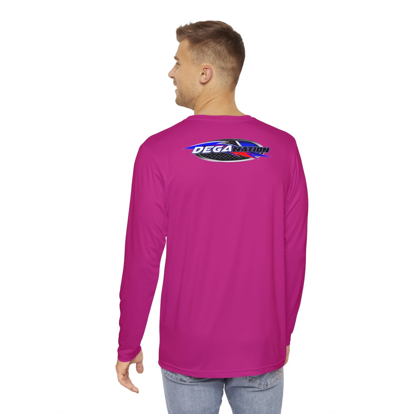 Vibrant Men's Long Sleeve Tee – Perfect for Sports, Casual Outings, Gift for Him, Summer Wear, Retro Style