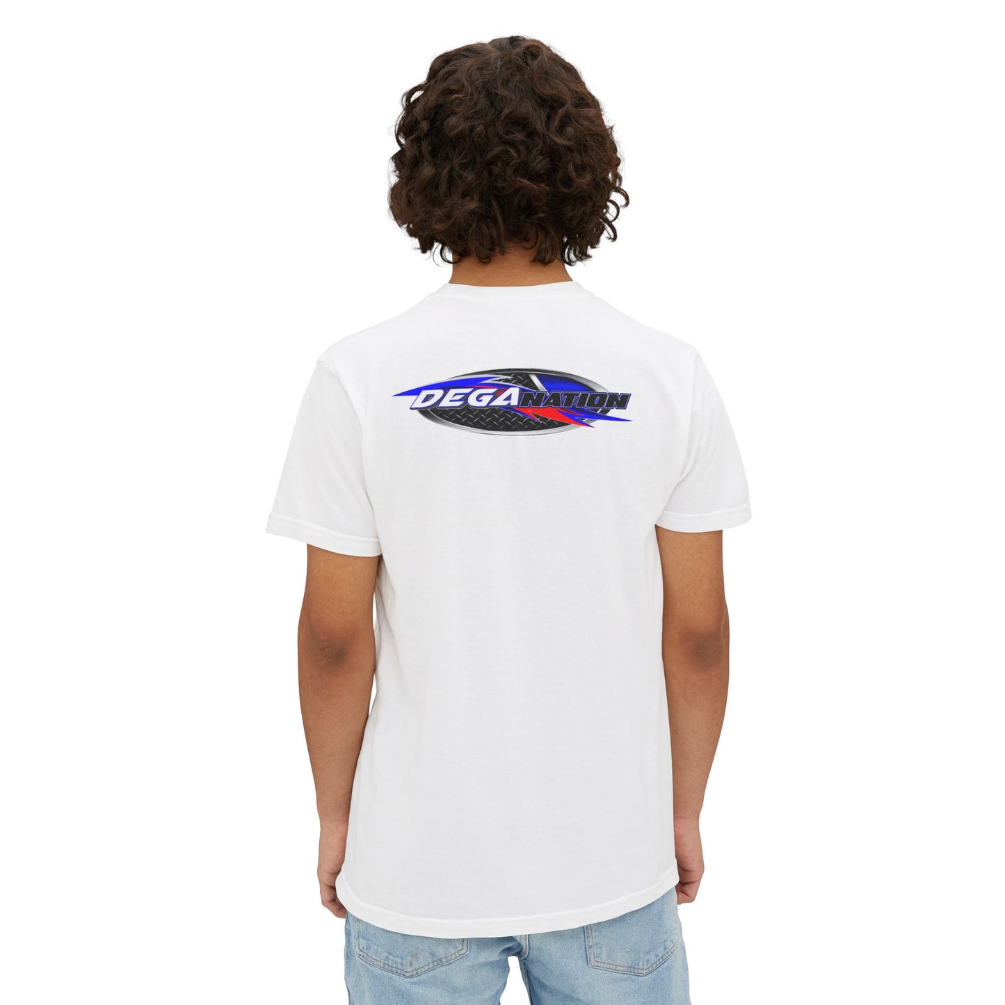 Dega Nation Unisex Pocket T-Shirt | Cool Casual Wear, Summer Outfit, Gift for Car Lovers, Graphic Tee, Everyday Comfort