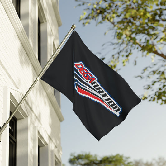 Double Sided Flag - DEGA Nation, Custom Racing Banner, Sports Decor, Outdoor Flag, Fan Merchandise