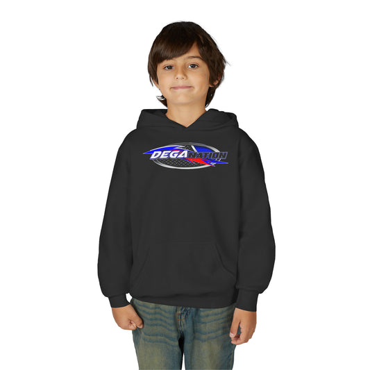 Youth Racing Hoodie with Dega Design, Kids Sweatshirt, Gift for Young Motorsports Fans, Race Day Apparel, Youth Casualwear
