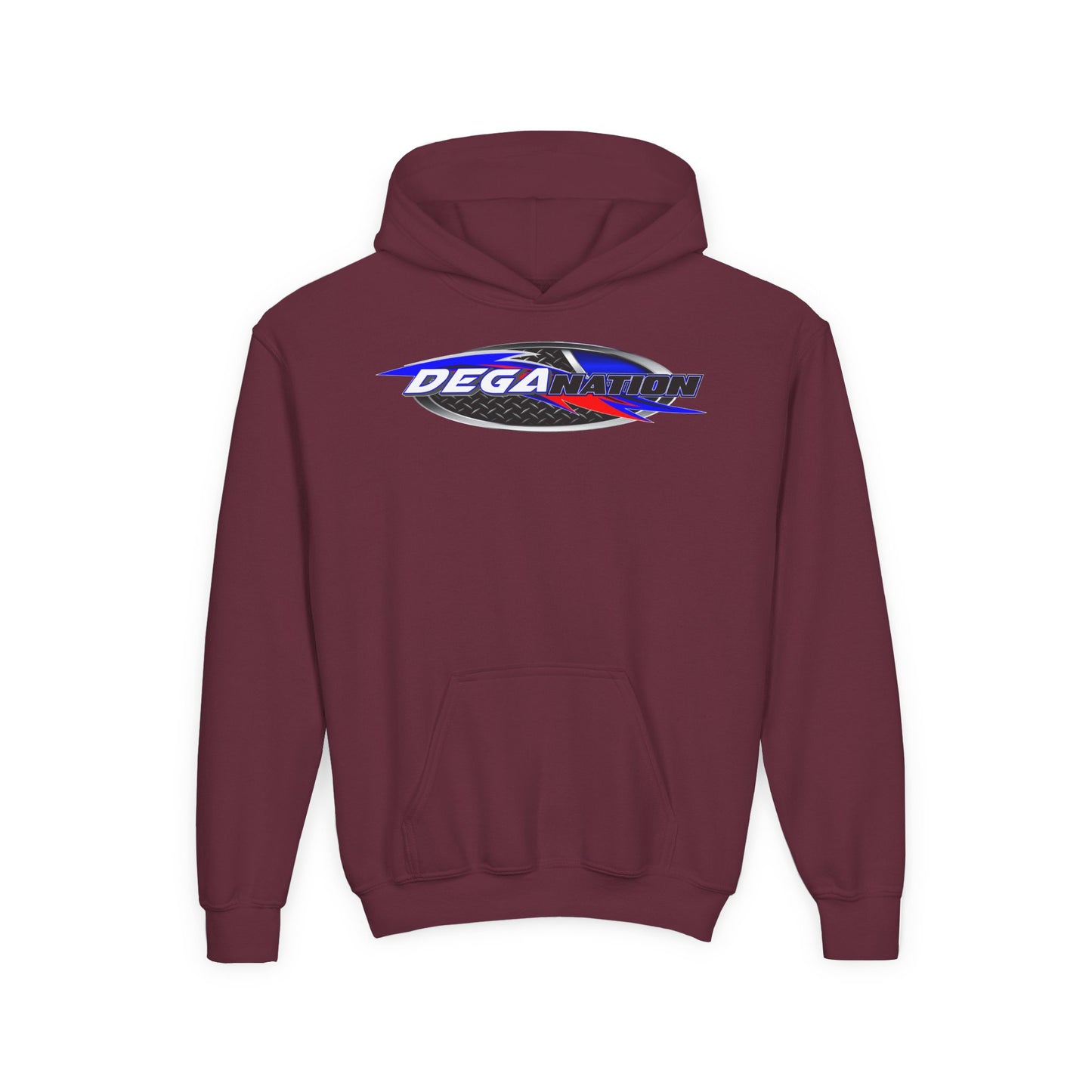 Youth Racing Hoodie with Dega Design, Kids Sweatshirt, Gift for Young Motorsports Fans, Race Day Apparel, Youth Casualwear