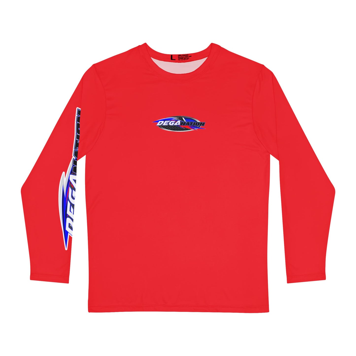 Men's Long Sleeve Performance Shirt - Stylish Sports Tee with Bold Graphics