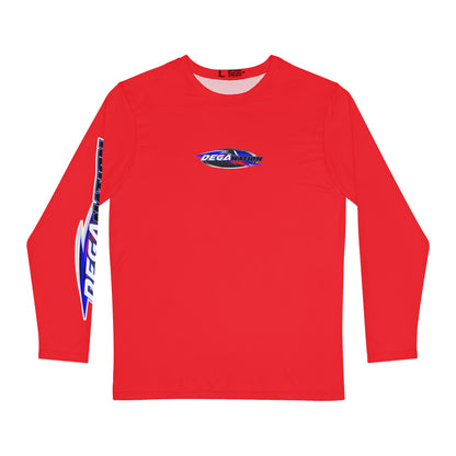 Men's Long Sleeve Performance Shirt - Stylish Sports Tee with Bold Graphics