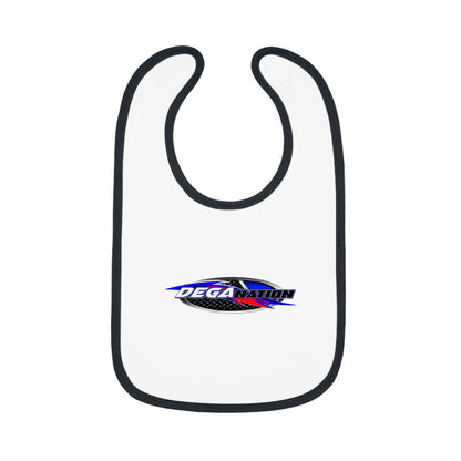 Baby Jersey Bib with Contrast Trim - Fun for Mealtime, Perfect Gift for Baby Showers, Toddler Eating Bib, Customizable Bib, Cute Bib [...]