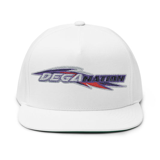 Stylish Flat Bill Cap - Embroidered DESA Nation, Sporty Hat, Gift for Sports Fans, Custom Snapback, Fashionable Headwear