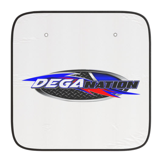 Custom Car Sun Shades - DEGA NATION Design | UV Protection & Style for Enthusiasts