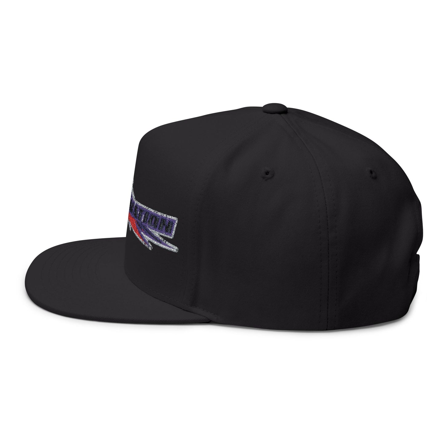 Stylish Flat Bill Cap - Embroidered DESA Nation, Sporty Hat, Gift for Sports Fans, Custom Snapback, Fashionable Headwear