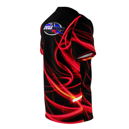 Dega Nation Red Flame All-Over Print Tee