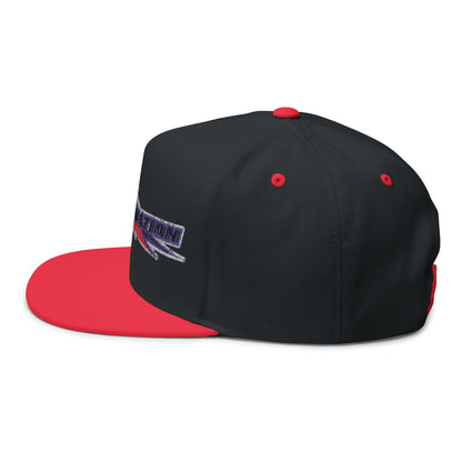 Stylish Flat Bill Cap - Embroidered DESA Nation, Sporty Hat, Gift for Sports Fans, Custom Snapback, Fashionable Headwear