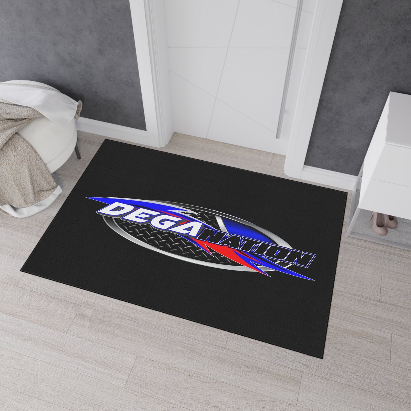 Custom Heavy Duty Floor Mat with Deganation Logo - Durable & Stylish for Auto Enthusiasts