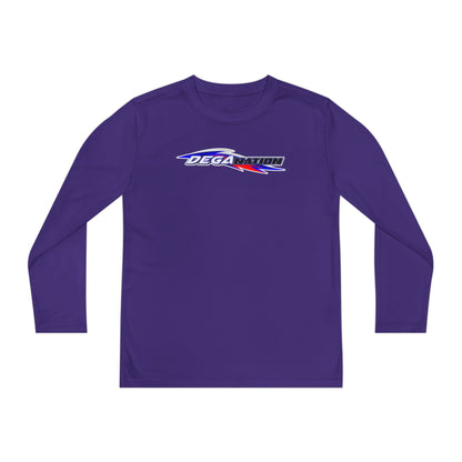 Youth Long Sleeve Racing Tee, Perfect for Young Athletes, Gift for Sports Events, Outdoor Activities, Team Spirit, Birthday Present