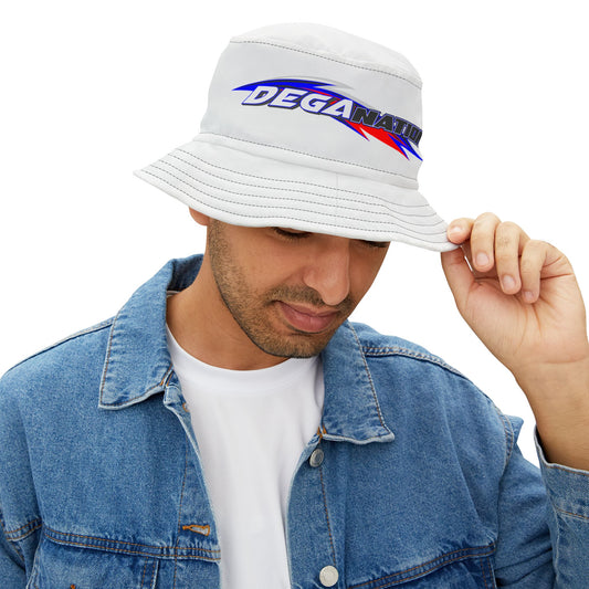DEGA NATION Bucket Hat, Trendy Beach Hat, Summer Accessory, Gift for Racing Fans, Outdoor Style