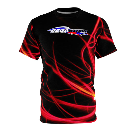 Dega Nation Red Flame All-Over Print Tee