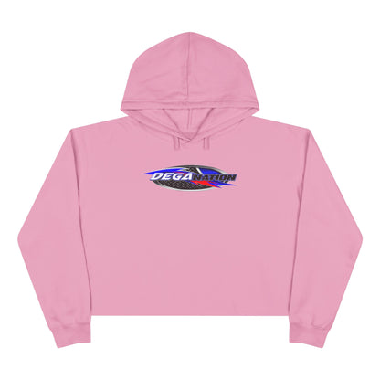 Stylish Crop Hoodie with Retro Racing Design - Perfect Gift for Sports Fans, Casual Wear, Spring Fashion, Comfortable Outerwear