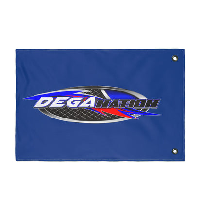 DEGA Nation Racing Flag — Double-Sided Outdoor Banner