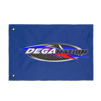 DEGA Nation Racing Flag — Double-Sided Outdoor Banner