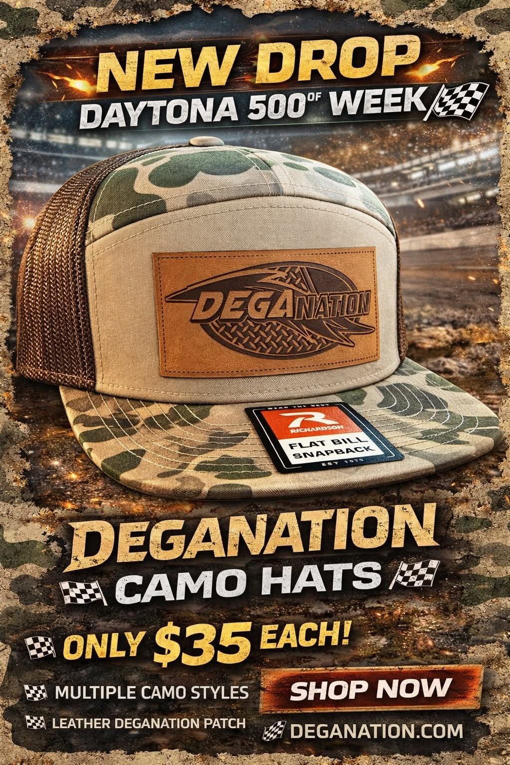 Southern Track Camo Hat